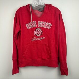 Stadium Athletics Ohio State University Women's V-Neck Hoodie Sweatshirt Sz M